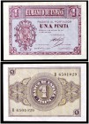 1937. Burgos. 1 peseta. (Ed. D26a) (Ed. 425a) (Filabo 227a) (Pick 104a). 12 de octubre. Serie B. S/C-.