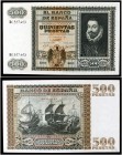 1940. 500 pesetas. (Ed. D40) (Ed. 439) (Filabo 249) (Pick 119a). 9 de enero, Juan de Austria. Leve doblez. Raro. EBC.
