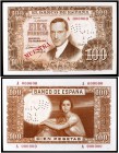 1953. 100 pesetas. (Ed. D65m) (Ed. 464M) (Filabo 274ma) (Pick 145s). 7 de abril, Romero de Torres. MUESTRA en rojo en anverso, numeración A0000000 en ...
