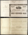 (1857). Banco Español de la Habana. 50 pesos. (Ed. CU2) (Ed. 2) (Filabo 2CU) (Pick A1). Sin fecha, ni firmas. Serie A. Con matriz lateral izquierda. E...