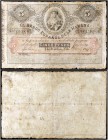 1888. Banco Español de la Habana. 5 pesos. (Ed. CU14, mismo ejemplar) (Ed. 14, mismo ejemplar) (Filabo 14CU) (Pick 19). 22 de enero. Serie H-8. Fechad...