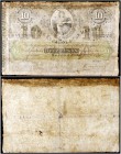 1887. Banco Español de la Habana. 10 pesos. (Ed. CU15, mismo ejemplar) (Ed. 15, mismo ejemplar) (Filabo 15CU) (Pick 20). (...) de agosto. Serie A-1. F...