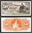 1889. Banco Español de la Habana. 50 centavos. (Ed. CU59) (Ed. 62) (Filabo 60CU) (Pick. 33b). 28 de octubre. Serie E. Puntito de aguja. EBC-.