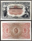 1891. El Tesoro de la Isla de Cuba. 200 pesos. (Ed. CU65) (Ed. 68) (Filabo 66CU) (Pick. 44b). 12 de agosto. Sin firmas. Raro. MBC+.