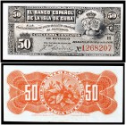 1896. Banco Español de la Isla de Cuba. 50 centavos. (Ed. CU67) (Ed. 70) (Filabo 68CU) (Pick. 46a). 15 de mayo. Serie H. S/C-.