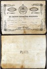 1883. Manila. Banco Español Filipino. 50 pesos fuertes. (Falta en los dos catálogos Edifil) (Filabo 10FL, mismo ejemplar) (Pick. A6). 1 de enero. Nº 0...