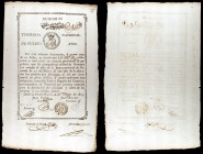 1813. Tesorería Nacional de Puerto Rico. 25 pesos. (Ed. PR2) (Ed. 4) (Filabo 2PR). 4 de mayo. Raro. MBC+.