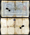 1862. Intendencia de Santo Domingo. 1/2 peso fuerte. (Ed. SD1, mismo ejemplar) (Ed. 1, mismo ejemplar) (Filabo 1SD) (Pick. 47, mismo ejemplar, con alg...