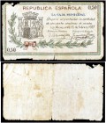 Los Alcázares (Murcia). La Caja municipal. 50 céntimos. (C. 22) (KG. 50). Roturas. Raro. (BC+).