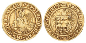 Gouden karolusgulden. Brabant. Antwerpen. Z.j. (1521 - 1555). Zeer Fraai +.