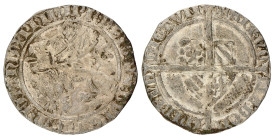 Dubbele groot botdrager. Vlaanderen. Filips de Stoute. Z.j. (1389). Zeer Fraai +.