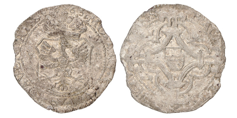 Stuiver. Deventer. 1663. Fraai +.
Verkade 156.4-5. 1,33 g.