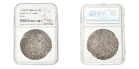 Rijksdaalder. Kampen. Rudolf II. 1596. VF 35.
