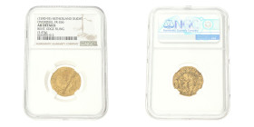 Gouden dukaat - Hongaars type. Overijssel. Z.j. (1590 - 93). AU details.