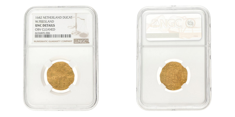 Gouden dukaat. West-Friesland. 1642. UNC details.
NGC graded: 6634405-006. Vz. ...