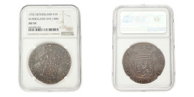 Zilveren dukaat. West-Friesland. 1792. AU 53.