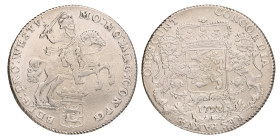 Dukaton of zilveren rijder. West-Friesland. 1793/92. Zeer Fraai.
