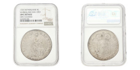 3 gulden - Generaliteits. West-Friesland. 1763. UNC details.