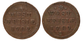 Duit - Hybride. West-Friesland. 1702.