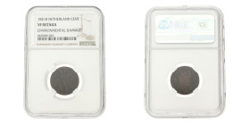 1 Cent. Willem I. 1821 B. VF details.