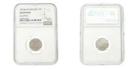 10 Cent. Willem I. 1823 B. AU details.
