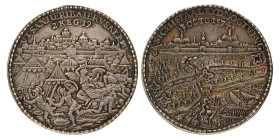 Nederland. Leiden. 1574 (1584). Leiden belegerd en ontzet.