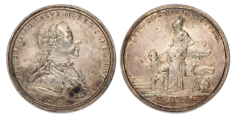 Italian states. Savoy. N.D. (1773 - 1796). Price medal for the Arts.
Ar. 56,11 ...