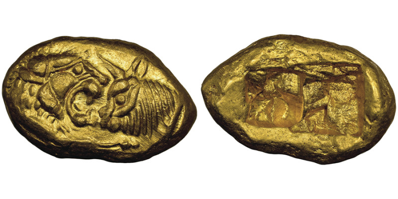 LYDIE (Royaume de) Roi Crésus, 561 avant J.C. et plus tard
Statère d'or léger, A...
