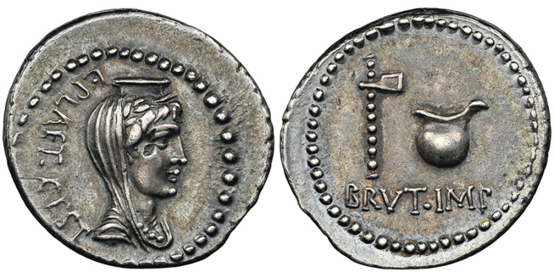 Brutus, Assassin de César, Empereur 44-42 avant J.C. 
Q. Servilius Caepio (M. Ju...