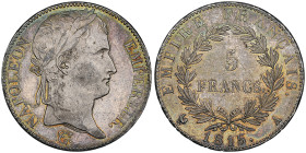 Cent-Jours, 20 mars-22 juin 1815
5 Francs, Paris, 1815 A, AG 25 g.
Ref : G. 595
Conservation : NGC MS 63. Superbe exemplaire.