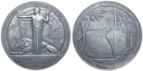 Troisième république 1870-1940
Médaille en argent, journal la Dépêche coloniale et maritime, 1930 Paris, AG 472.25 g. poinçon ARGENT 100 mm Avers : LA...