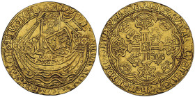 Henry VI 1422-1461
Noble, ND (1422-1430), London, AU 6.78 g. 
Ref : S.1799, Fr 112
Conservation : NGC AU 55. Superbe