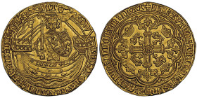 Edward III, 1327-1377
Noble, Calais, AU 7.65 g.
Ref : S.1521, Fr.98
Conservation : NGC MS 63. FDC