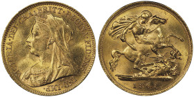Victoria 1837-1901
Half Sovereign, London, 1901, AU
Ref : S 3878, Fr. 397
Conservation : PCGS MS 64