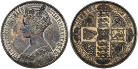 Victoria 1837-1901
Gothic Crown, 1847, tranche UN DECIMO, AG 27.92 g. opus William Wyon
Ref : S. 3883, KM#744
Conservation : fines rayures sur l'avers...