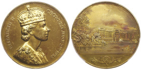 Elizabeth II 1952-2022
Medaille, London, 1953, AU 76,92 g. 
Ref : Eimer-2086a, BHM-4448
Conservation : PCGS Specimen 60