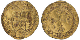 Carlo V 1516-1554
Scudo d'oro, AU 3.33 g. Ref : Fr. 836
Conservation : NGC AU 55