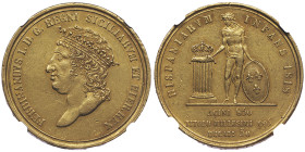 Ferdinando I 1816-1825
30 Ducati, Napoli, 1818, AU 37.87 g. Ref : MIR 457, Pannuti-Riccio 1, Fr. 855 Conservation : NGC AU 58. Superbe
