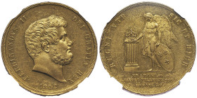 Ferdinando II di Borbone, 1830-1859
30 Ducati o Decupla, 1852, AU 37.86 g.
Ref : MIR 487/2 (R), Pannuti-Riccio 13, Fr. 866 Conservation : NGC MS 61 PR...