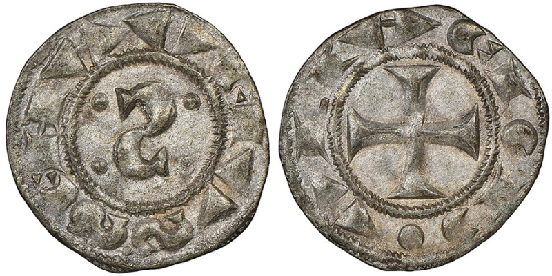 SIENA
Repubblica 1180-1200
Denaro, AG 0.67 g.
Ref : MIR 476 Conservation : NGC M...