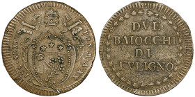 Due Baiocchi, Foligno, 1794, An XX, AE
Ref : MIR 2929/1 (R2), CNI 4, Munt 333,Berman 3101
Conservation : NGC AU 55 BN. Superbe