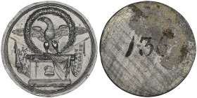 Repubblica Romana 1795-1799
Module uniface d'un scudo, pour la proclama- tion de la République romaine An VII (1799), Rome, plomb 28.64 g. tranche lis...