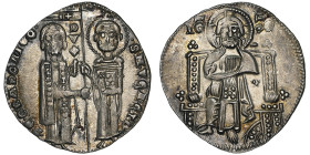VENEZIA
Pietro Gradenigo 1289-1311 
Grosso , AG 2.21 g.
Ref : Biaggi 2794. Paolucci 2 Conservation : NGC MS 62. Superbe