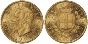 Vittorio Emanuele II 1861-1878 - Re d'Italia
20 Lire, Torino, 1861 T BN, AU 6.45 g.
Ref : Cud. 1190a (R), MIR 1078a, Pag. 455, Fr. 11 Conservation : N...