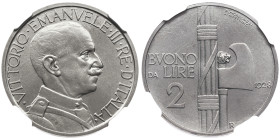 Vittorio Emanuele III 1900-1946 Buono da 2 Lire Fascio, emissione per numismatici, 1928, Ni 10
Ref : Cud. 1257f(R3), MIR 1143, Pag 746 Conservation : ...