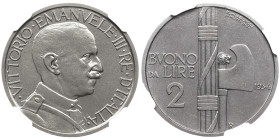 Vittorio Emanuele III 1900-1946 Buono da 2 Lire Fascio, emissione per numismatici, 1934 R, Ni 10
Ref : Cud. 1257l (R3), MIR 1143, Pag 752 Conservation...