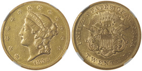 20 Dollars Liberty, Philadelphia, 1856, No Motto, AU 33,43 g.
Ref : Fr. 169
Conservation : NGC AU 50