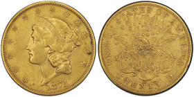 20 Dollars Liberty, Carson City, 1871 CC, AU 33,43 g.
Ref : Fr. 176
Conservation : PCGS XF 45