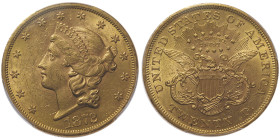 20 Dollars Liberty, Philadelphia, 1872, AU 33,43 g.
Ref : Fr. 174
Conservation : PCGS MS 61