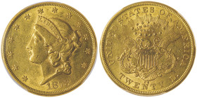 20 Dollars Liberty, Carson City, 1873 CC, AU 33,43 g.
Ref : Fr. 176
Conservation : PCGS AU 55. Rare 22.410 exemplaires